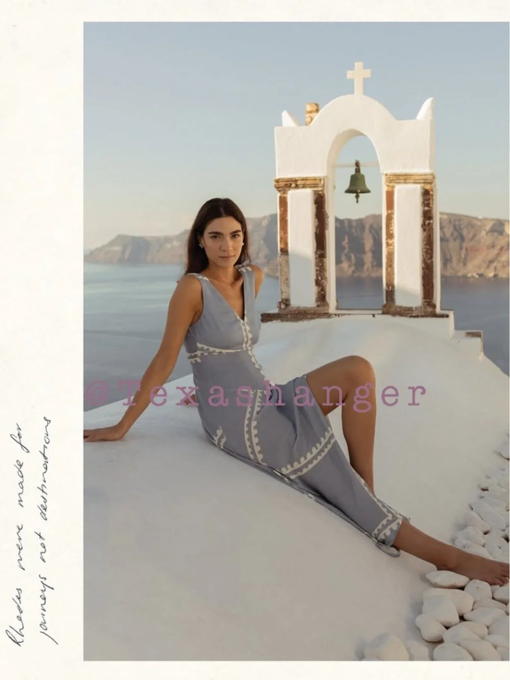 Mon Renn NWT Serape Midi Dress Medium / 10 Blue Postcards - Picture 6 of 13